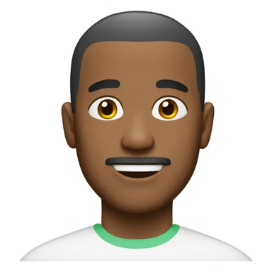 Man with buzz haircut sticker