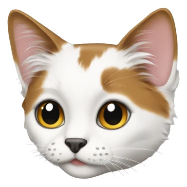 Mostly white calico  sticker