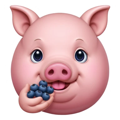 pig blueberries sticker