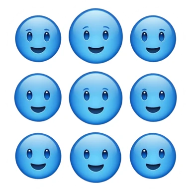 Autocollants bleus sticker