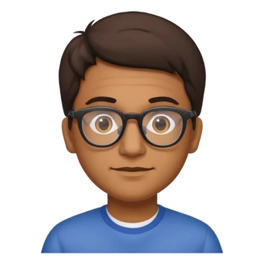 Brazilian with glasses sticker