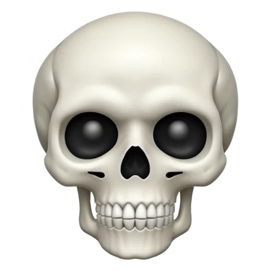 Skull mewing sticker