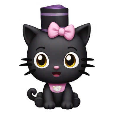 Hello kitty character kuromi sticker