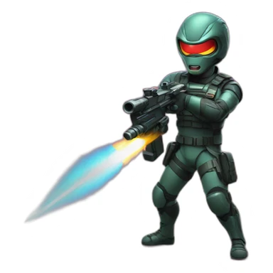 cobra shooting laser sticker