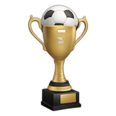 impresora 3D imprimiendo una copa del mundo sticker