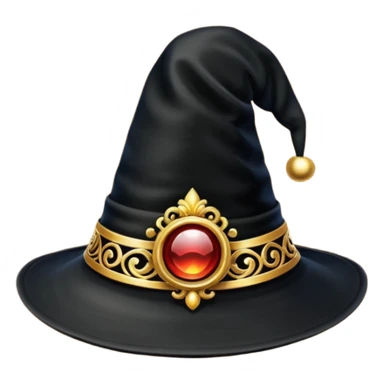 A black magic hat sticker