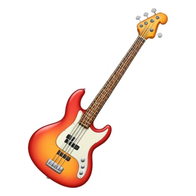 Bass guitar sticker