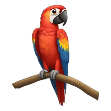 Scarlet Macaw sticker