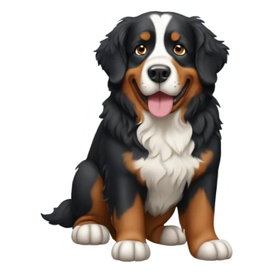 Standing Bernese mountain dog  sticker