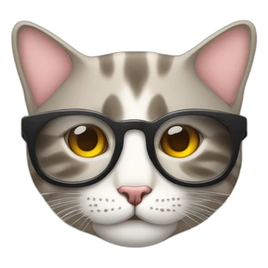 Gatto con occhiali da sole che dorme sticker