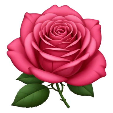 Emoji rosa negra en 2D sticker