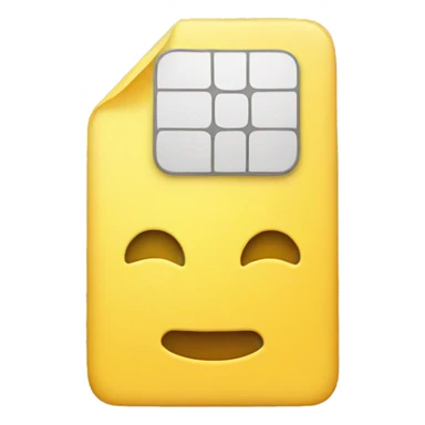 SIM card for phone sticker