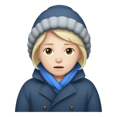 person who are cold sticker