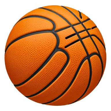 basketball with bold seams sticker