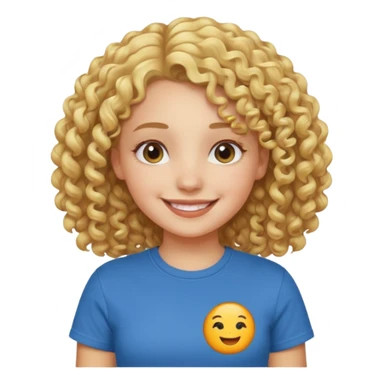 iOS 18 Curly blondie girl sticker