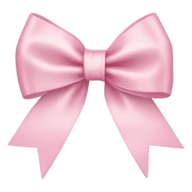 light pink ribbon bow sticker