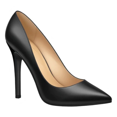 Black office pumps sticker