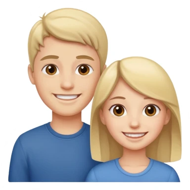 Sister and brother sticker