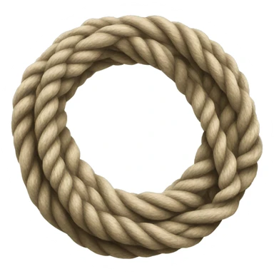 Rope tied in a circle sticker