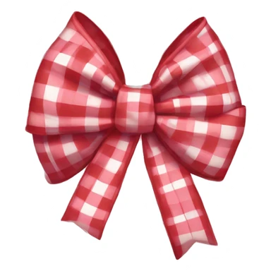 Gingham bow  sticker