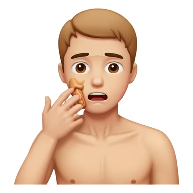 Person choking themself  sticker