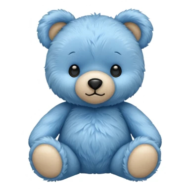 blue teddy bear  sticker
