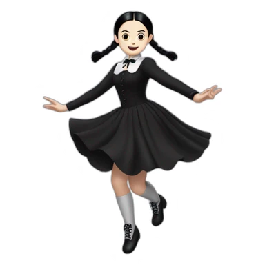 Wednesday Addams dancing sticker