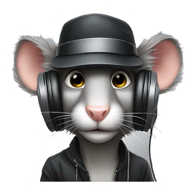 Beatiful DJ rat , he mane is Andrew sticker