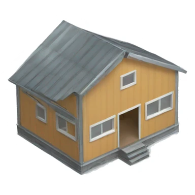 house metal structure sticker