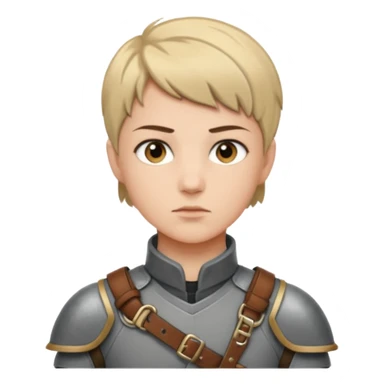 A young legionnaire with short hair, leather straps, and determined focused eyes.
 sticker