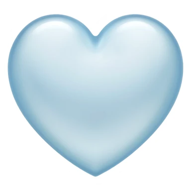 heart with a frosted glass effect sticker