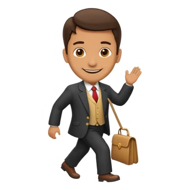 señor mayor camina sticker