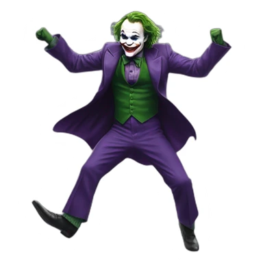 Heath Ledger Joker dancing sticker