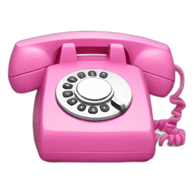 Pink phone mini sticker