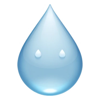 Gota de agua color blanco sticker