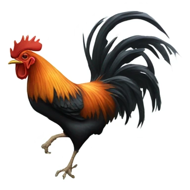  Rooster shooting spiderwebs sticker