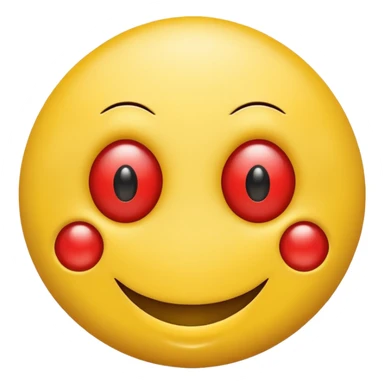 Can u make a smiley face with mushroom eyes sticker