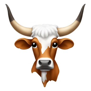 Longhorn wearing a chain  sticker