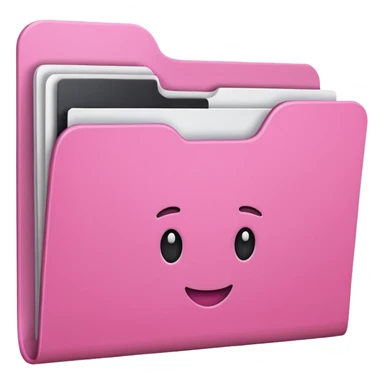 mix pink folder sticker