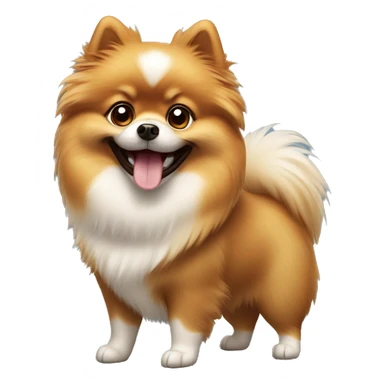 Dog pomeranian smile sticker
