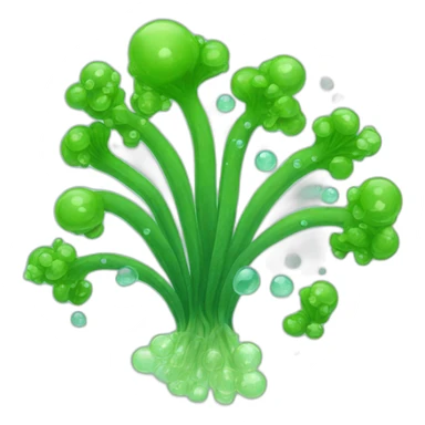 seaweed with bubbles sticker