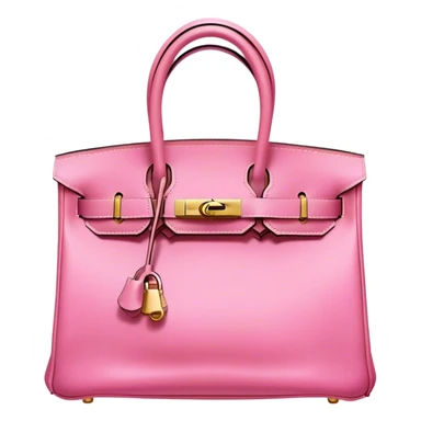 Pink hermes birkin bag sticker