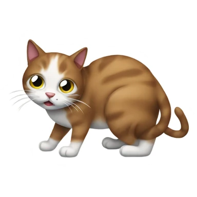 Farting cat sticker