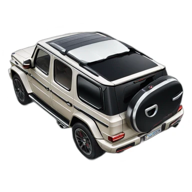 G-Class towing Bugatti Chiron sticker
