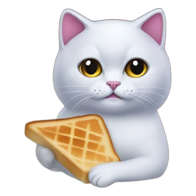 cosmic galaxy starlight toast cat sticker