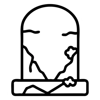 Add moss and weathering to a traditional Norway gravestone without cross, keep the style consistent with the original, no background. sticker