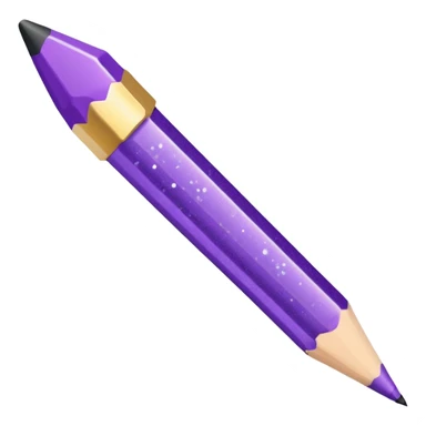 Glitter Purple and Cian pencil hand write  sticker