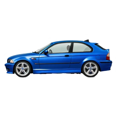 Bmw e46 compact velvet metalic blau sticker