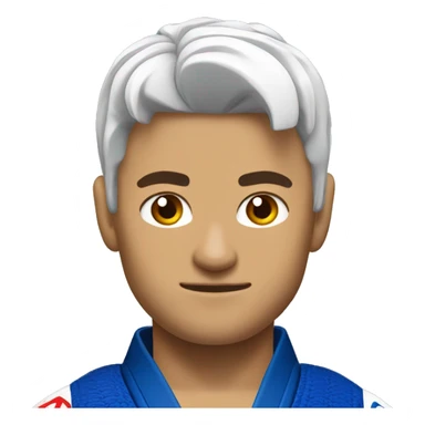 jiu jitsu fighter faixa branca sticker