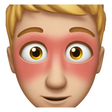 red itchy eyes sticker